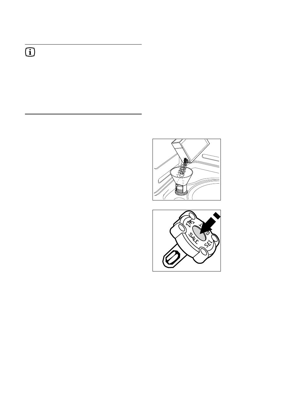 Filling with salt | Tricity Bendix DH 086 User Manual | Page 6 / 20