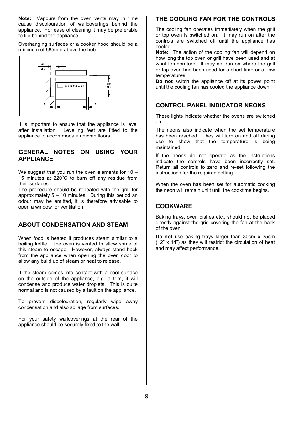 Tricity Bendix SIE556 User Manual | Page 9 / 36