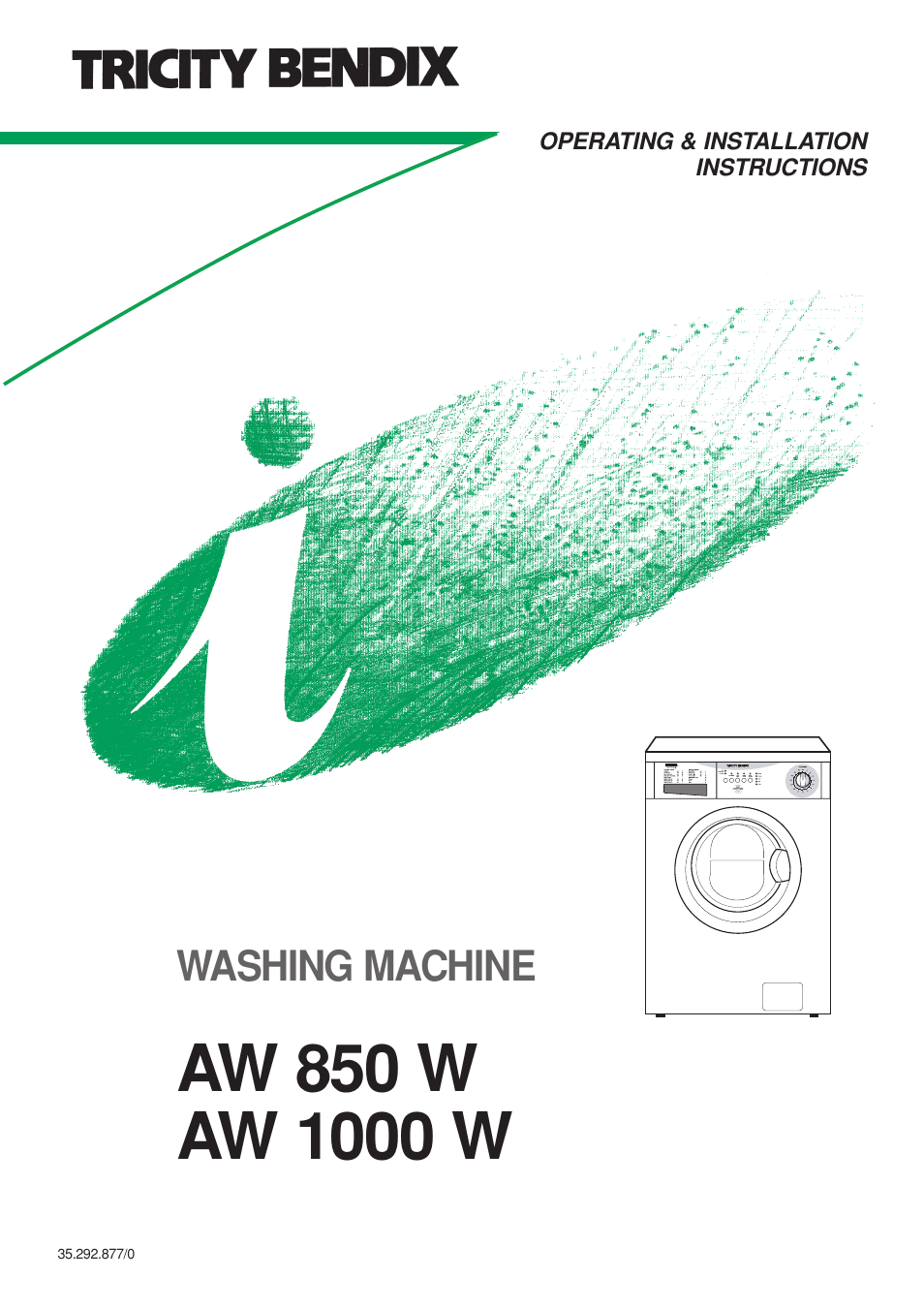 Tricity Bendix AW 850 W User Manual | 28 pages