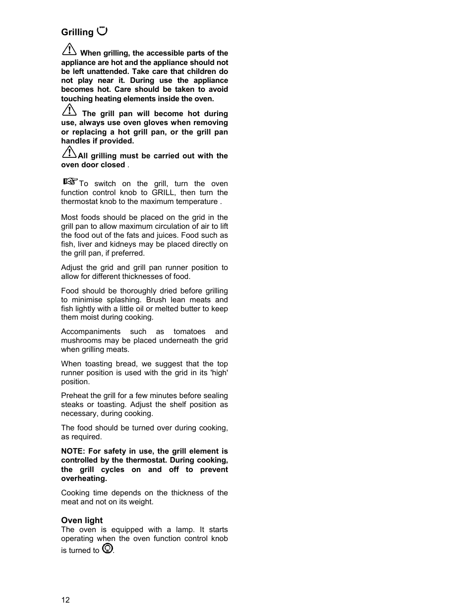 Tricity Bendix SIE 233 User Manual | Page 12 / 23
