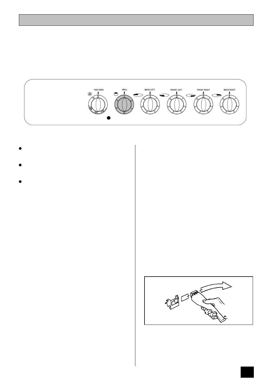 The grill | Tricity Bendix RE50M User Manual | Page 13 / 28