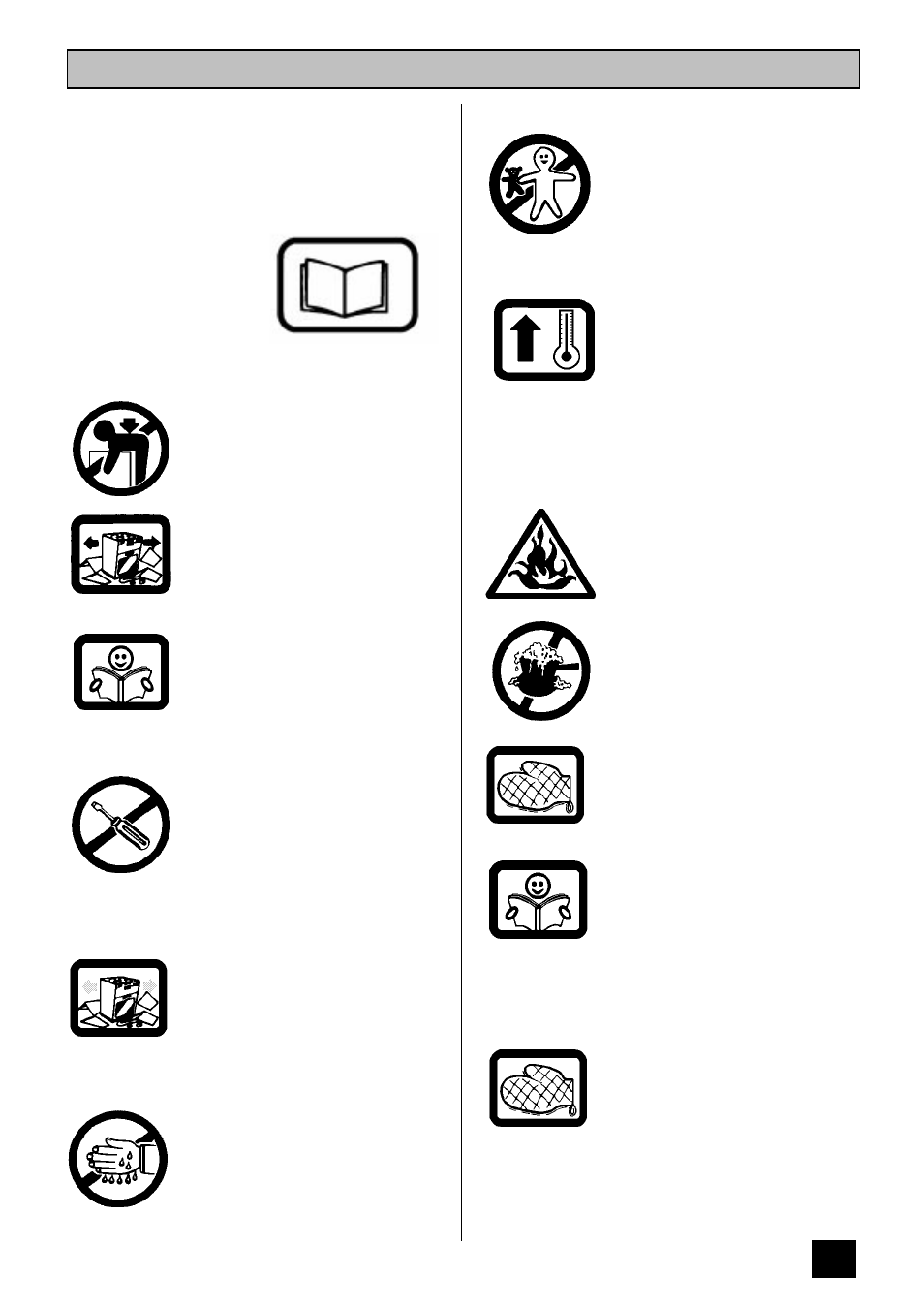 Safety | Tricity Bendix SB 410 User Manual | Page 5 / 28