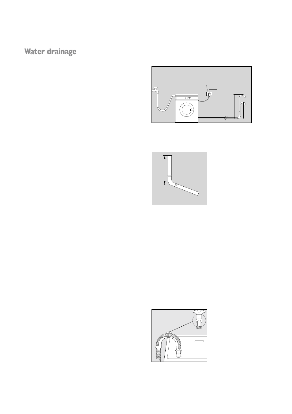 Water drainage | Tricity Bendix BIW 85 User Manual | Page 28 / 32