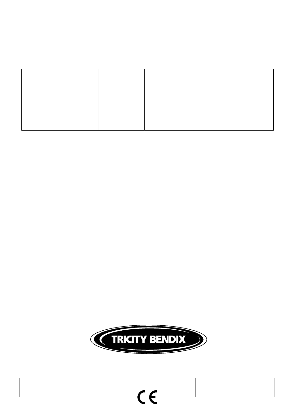 Tricity Bendix SB 461 User Manual | Page 36 / 36