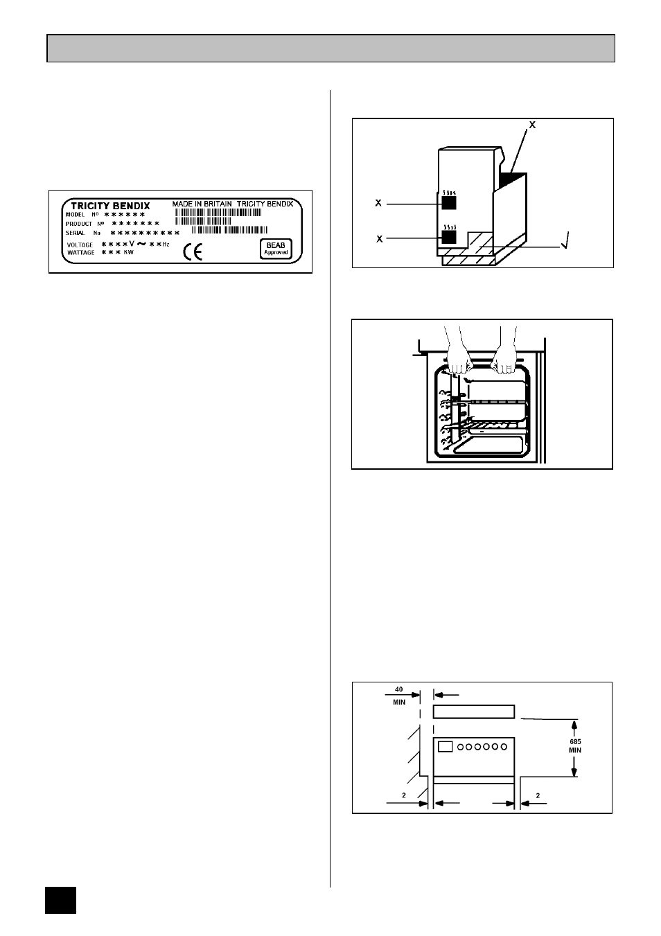 Introduction | Tricity Bendix SB 461 User Manual | Page 8 / 36