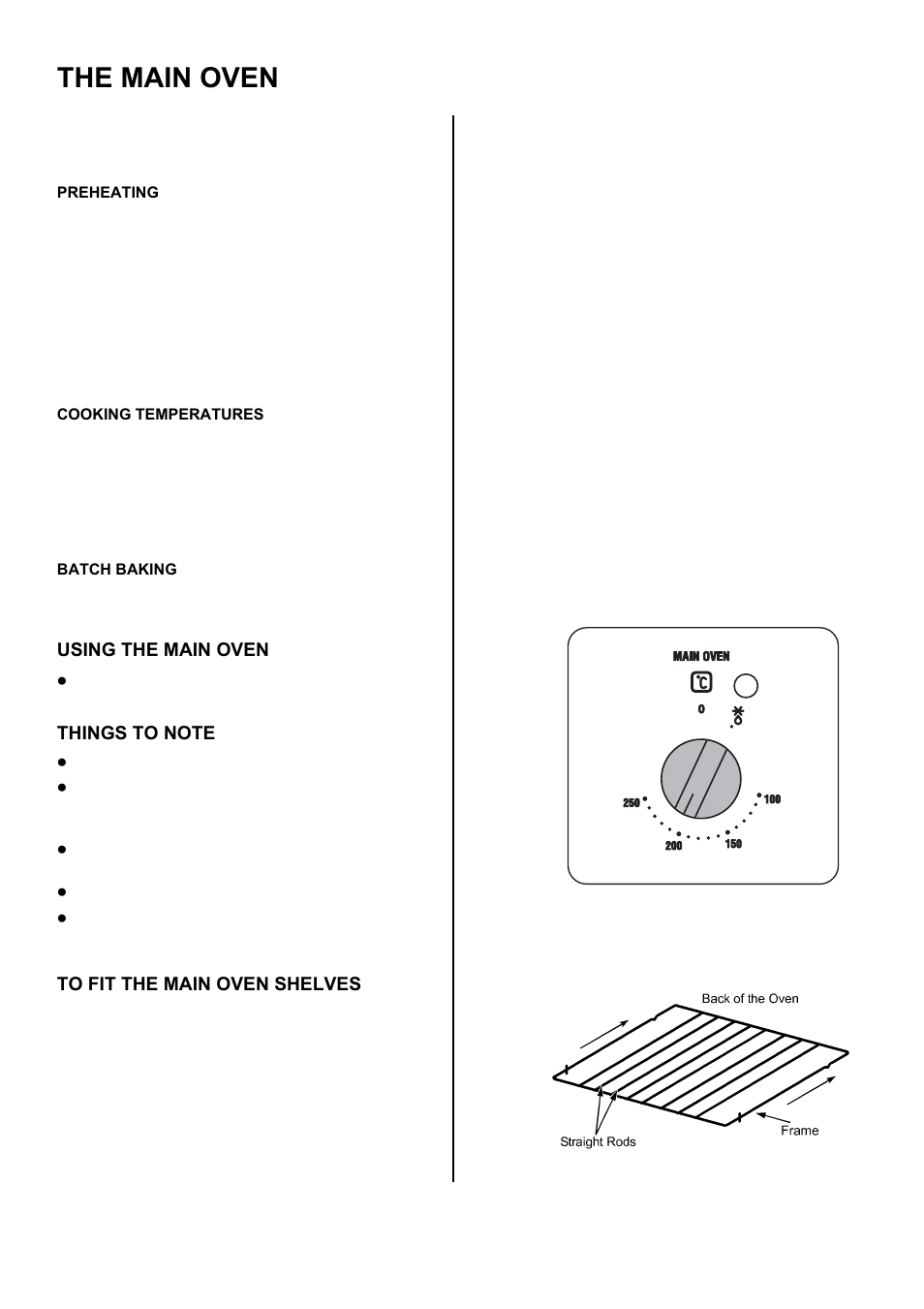 The main oven | Tricity Bendix TBD950 User Manual | Page 14 / 36