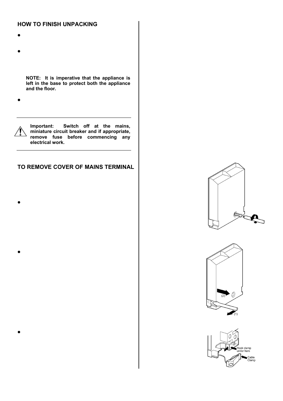 Tricity Bendix TBD950 User Manual | Page 30 / 36