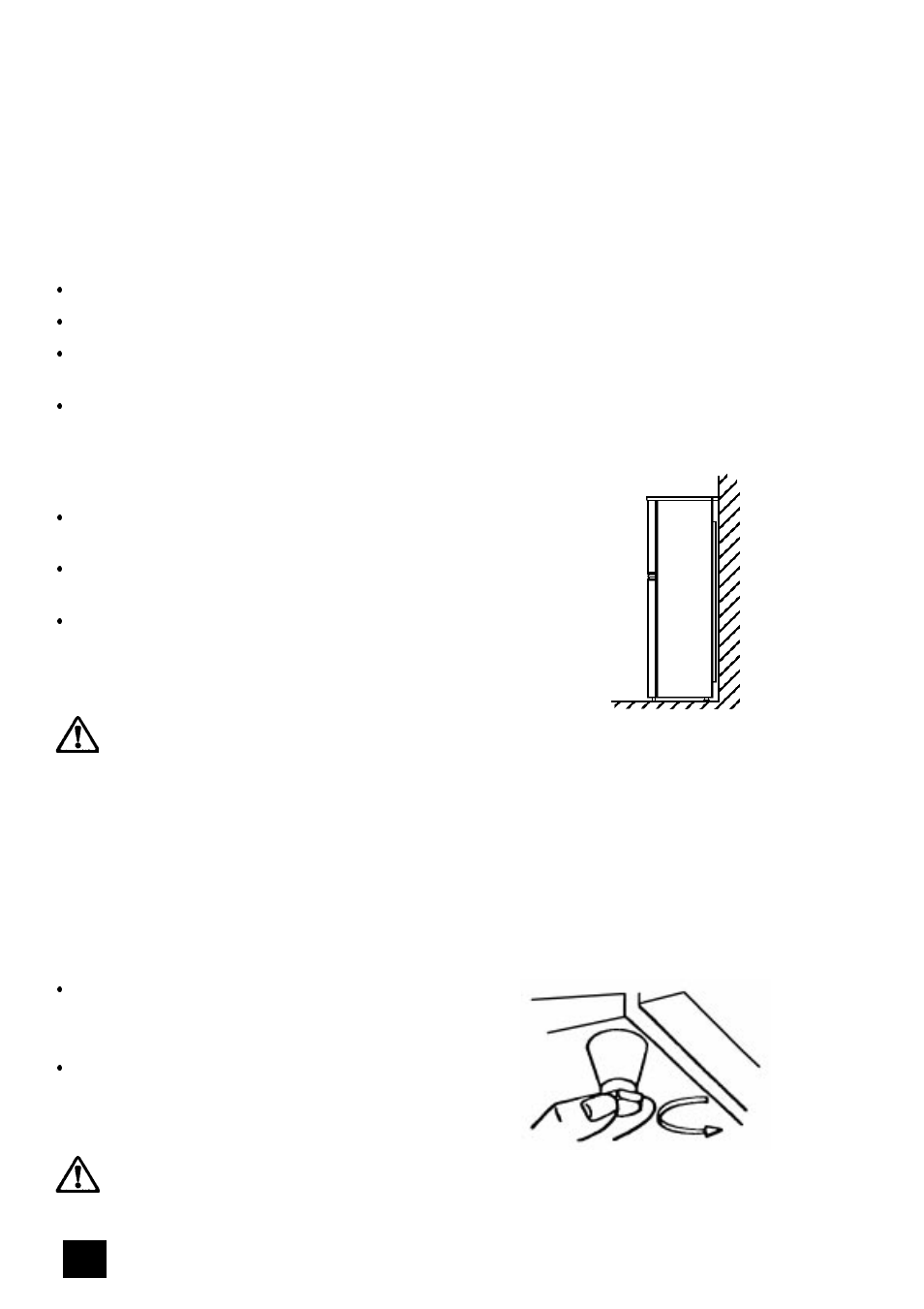 Installation requirements, Ventilation requirements, Levelling | Tricity Bendix FD806W User Manual | Page 18 / 24