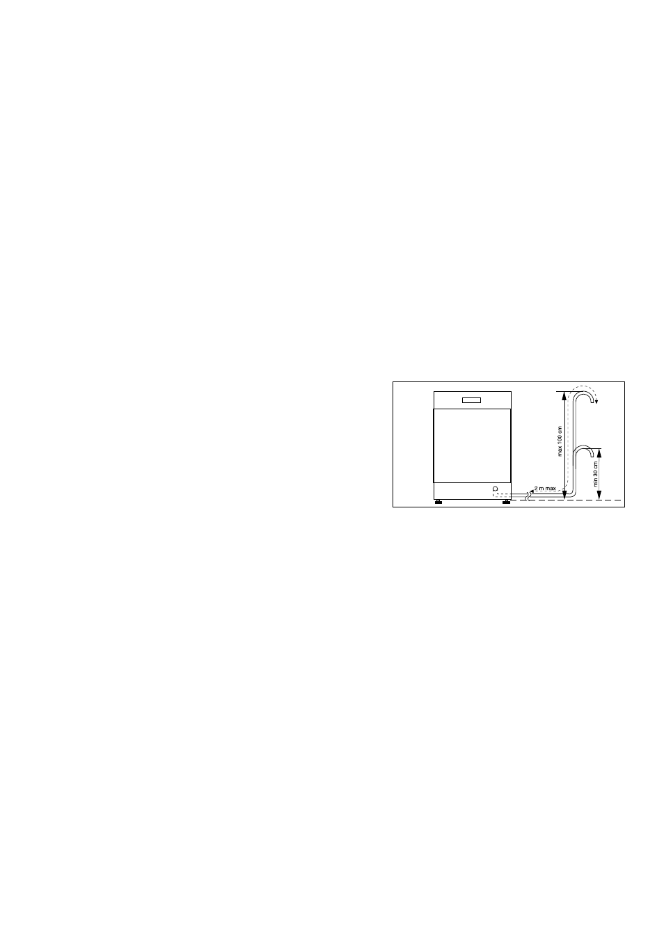 Installation instructions, Water supply connections, Water outlet hose connection | Tricity Bendix DH 103 User Manual | Page 22 / 24