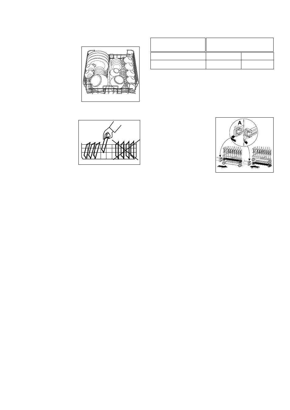 The upper basket, Adjusting the height of the upper basket | Tricity Bendix DH 103 User Manual | Page 4 / 24