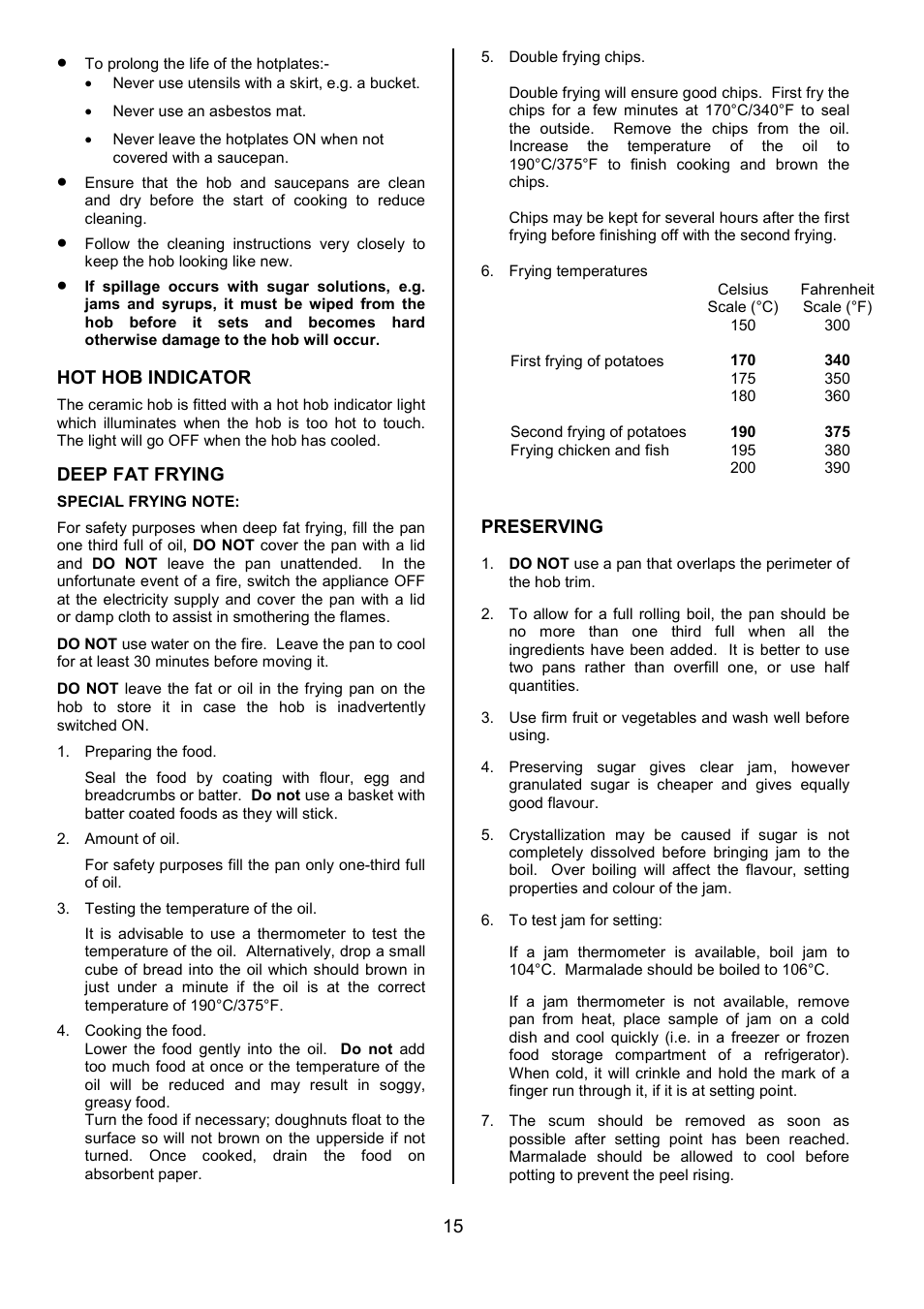 Tricity Bendix SI505 User Manual | Page 15 / 32