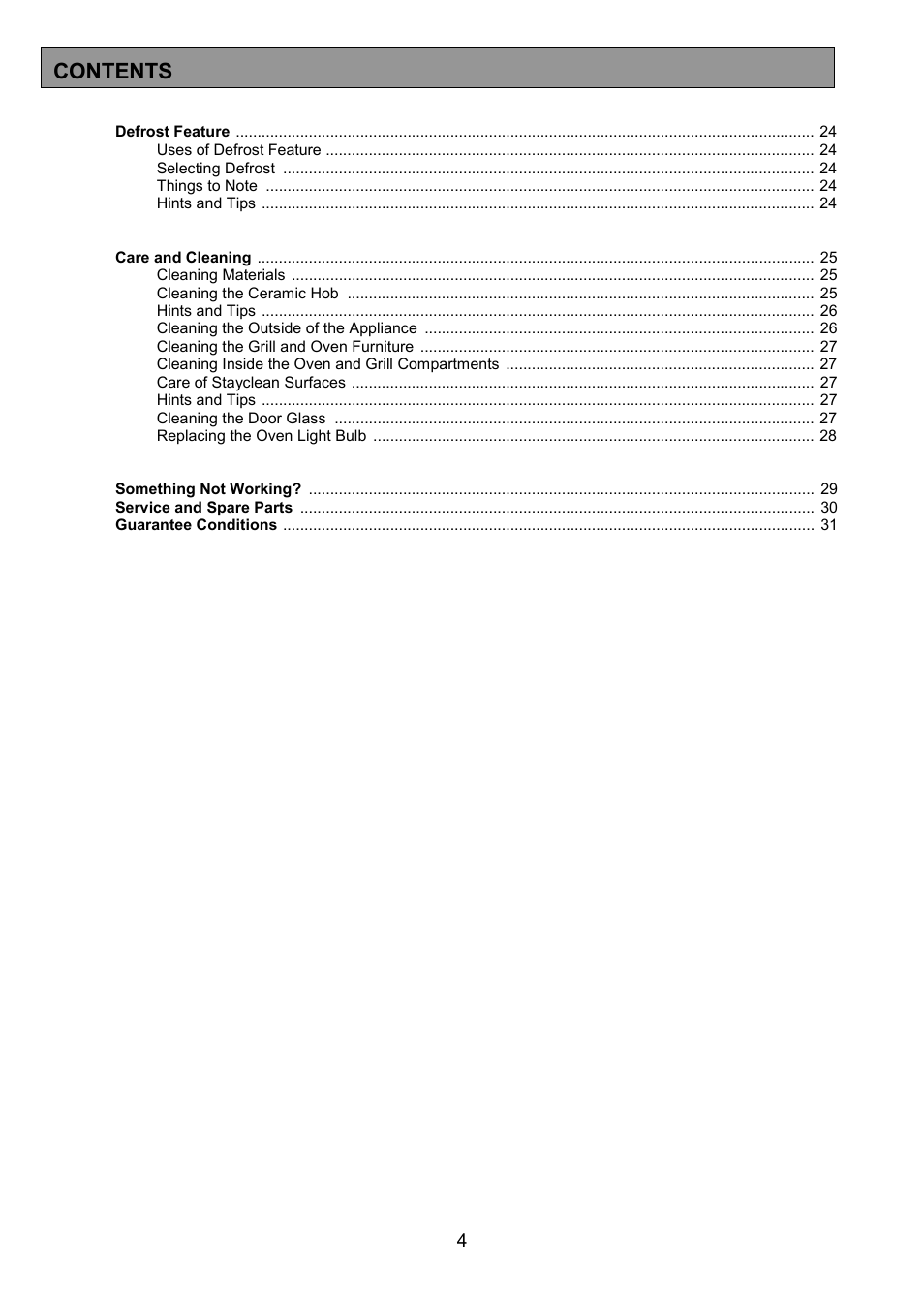 Tricity Bendix SI505 User Manual | Page 4 / 32