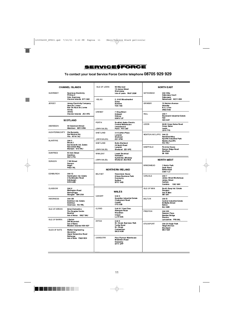 Tricity Bendix BTD 01 User Manual | Page 11 / 18
