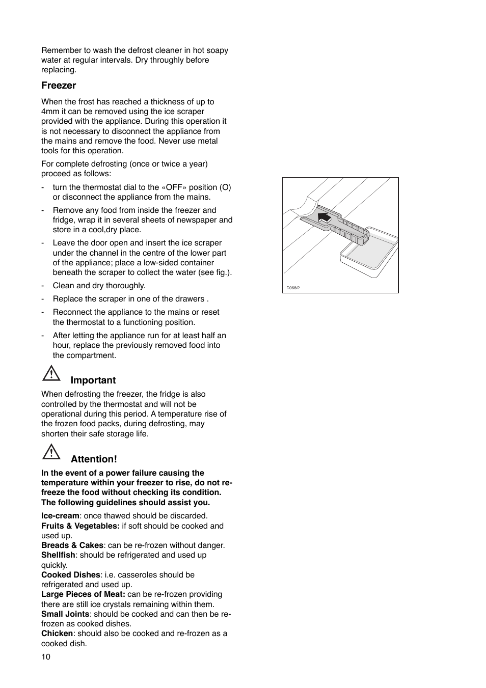 Tricity Bendix FD 852 User Manual | Page 10 / 20