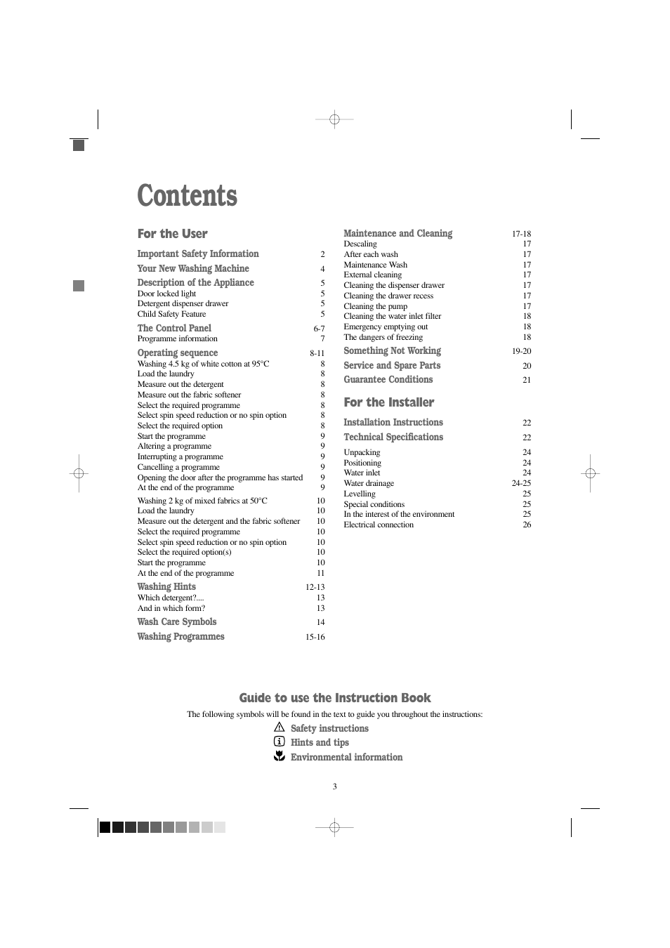 Tricity Bendix AW 1400 W User Manual | Page 3 / 27