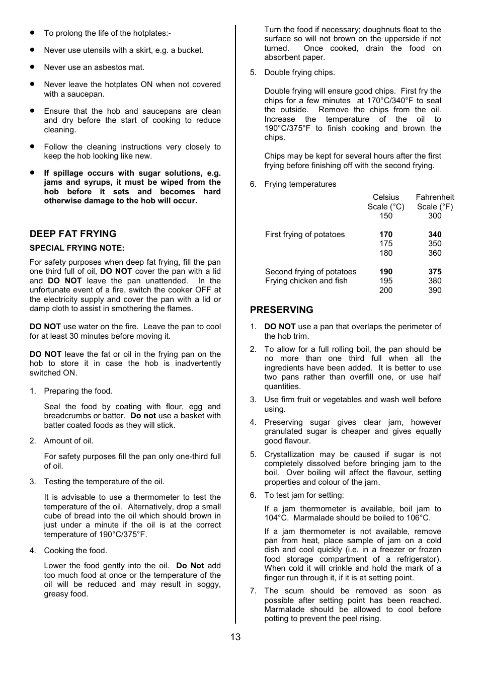 Tricity Bendix SE550 User Manual | Page 13 / 32