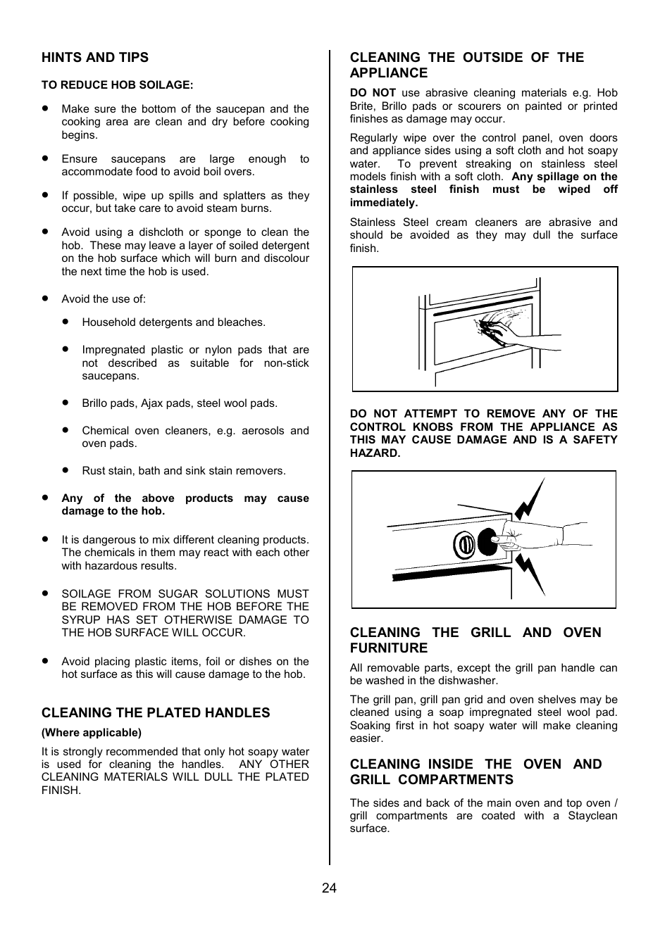 Tricity Bendix SE550 User Manual | Page 24 / 32
