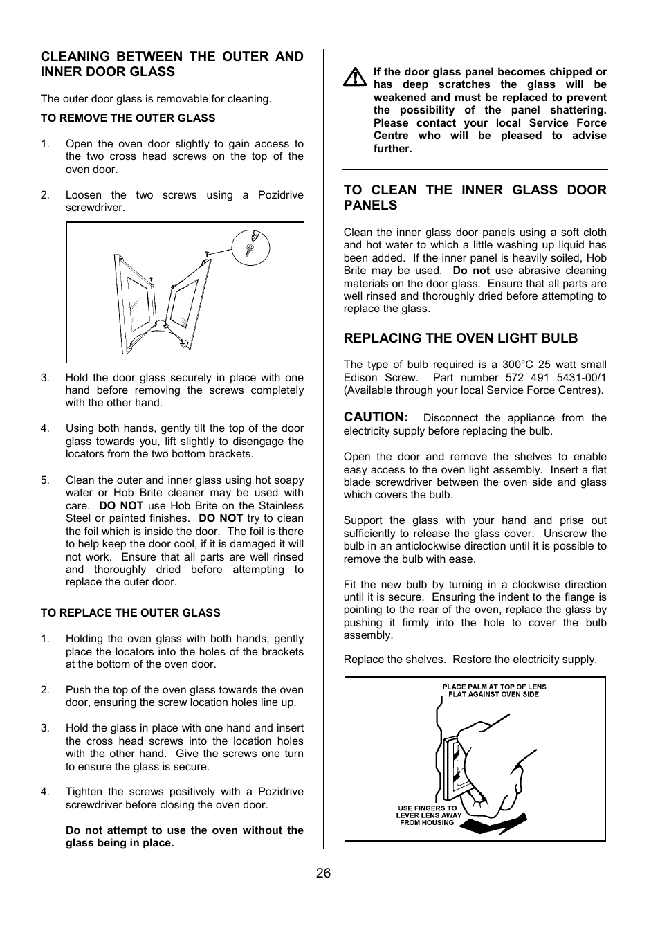 Tricity Bendix SE550 User Manual | Page 26 / 32