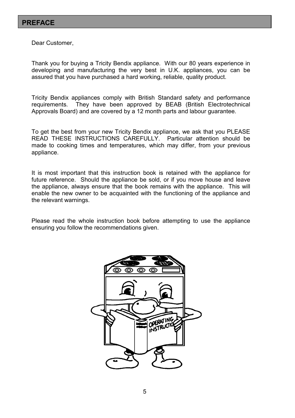 Tricity Bendix SE550 User Manual | Page 5 / 32