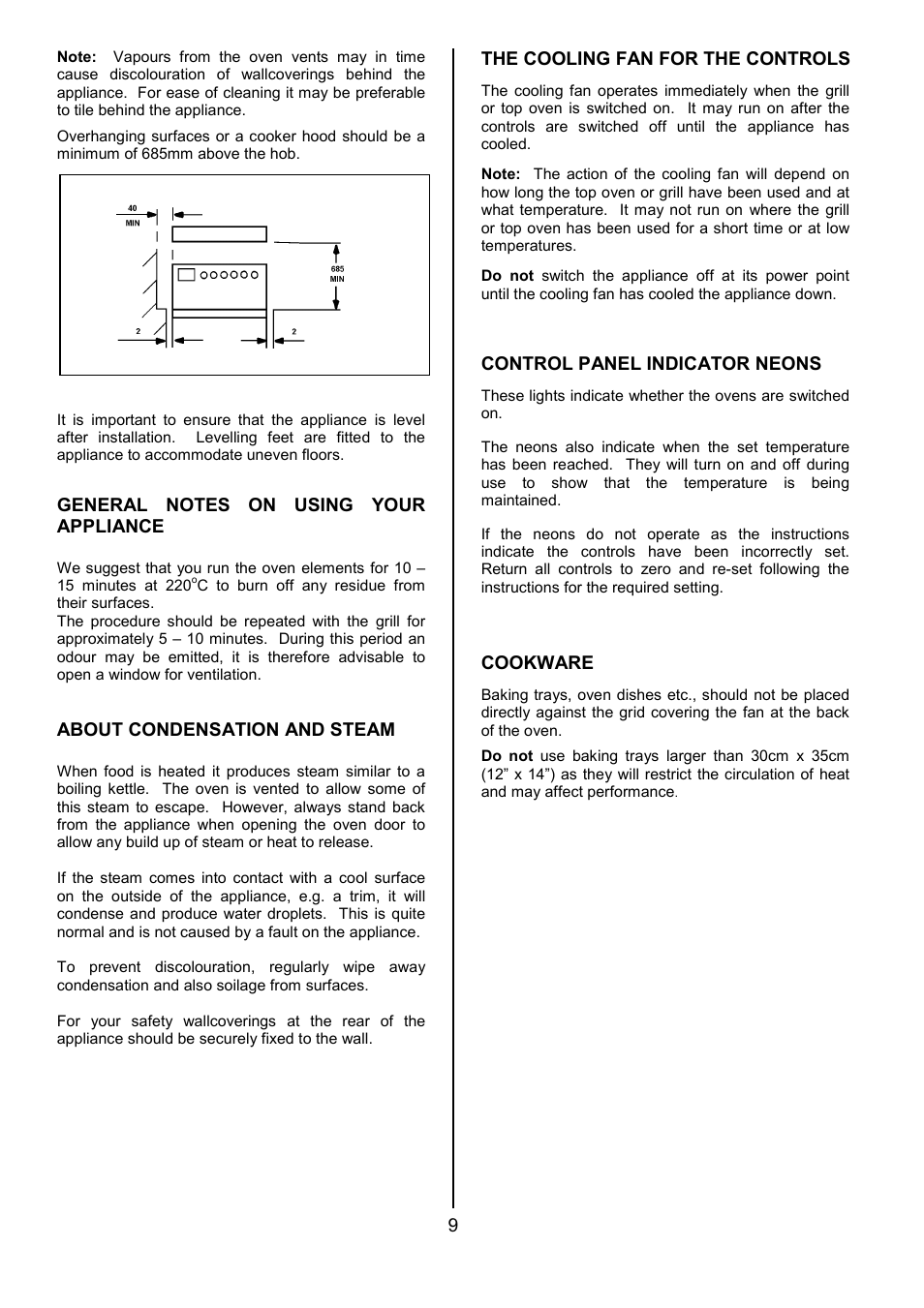 Tricity Bendix SE550 User Manual | Page 9 / 32