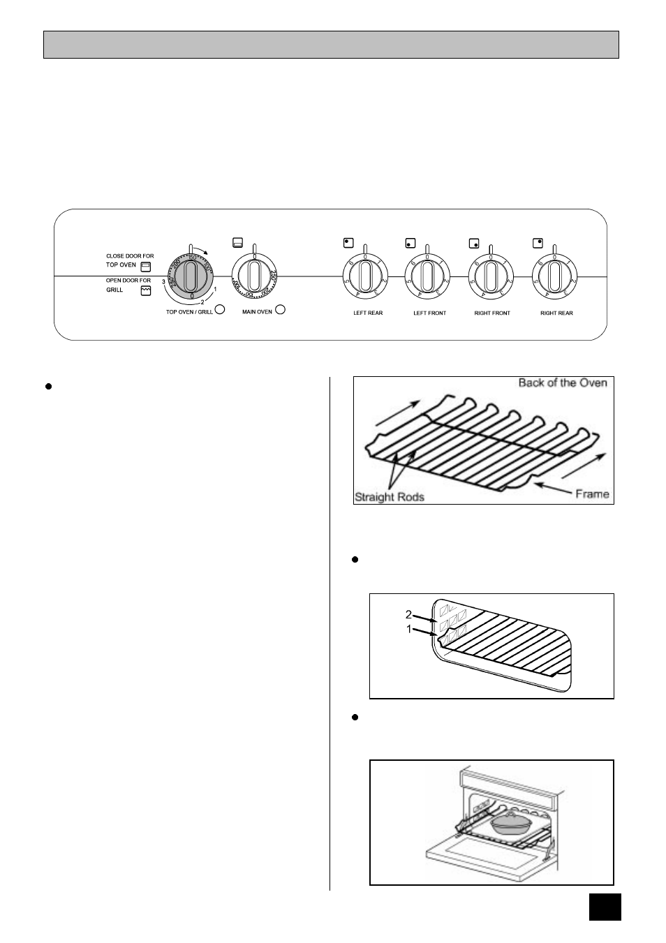 The top oven | Tricity Bendix SI 055 User Manual | Page 15 / 28