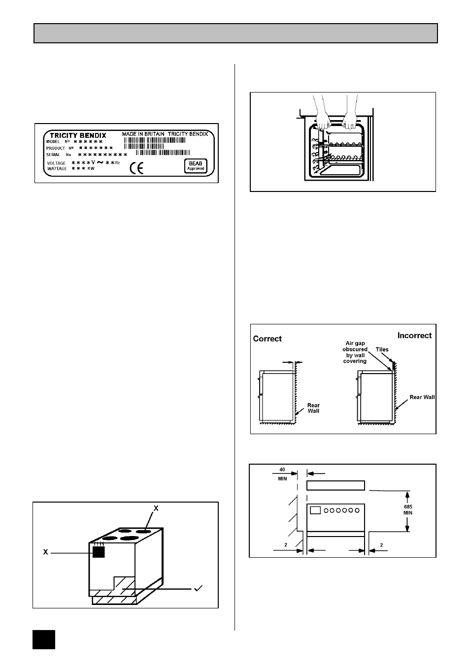 Introduction | Tricity Bendix SIE 459 User Manual | Page 8 / 36