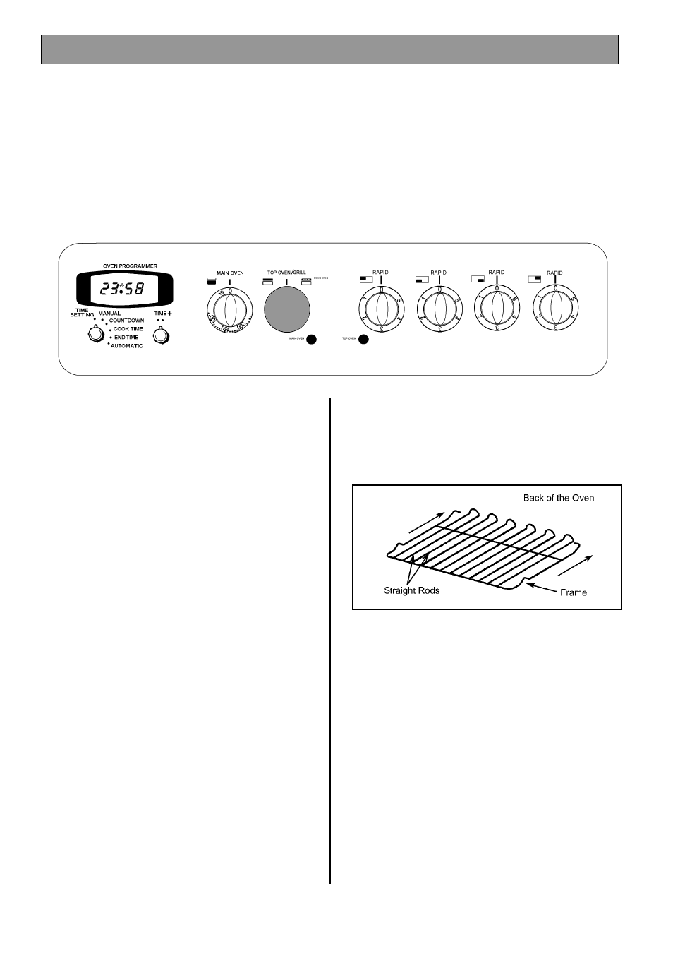 The top oven | Tricity Bendix CSIE508 User Manual | Page 18 / 32