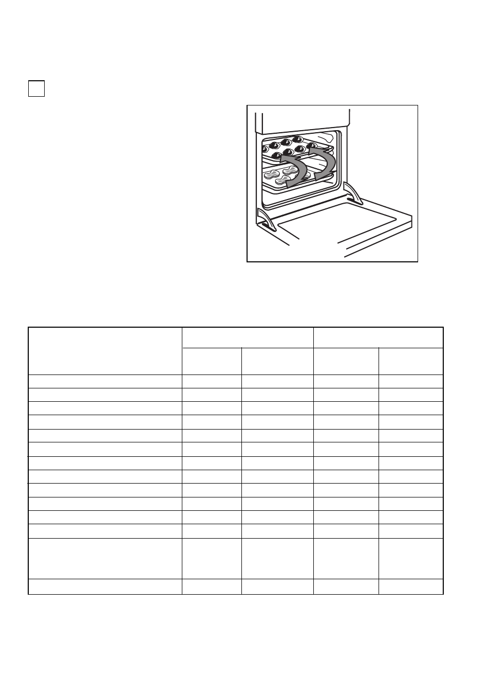 Cooking chart - grilling, Hints and tips | Tricity Bendix TBS 605 User Manual | Page 17 / 26