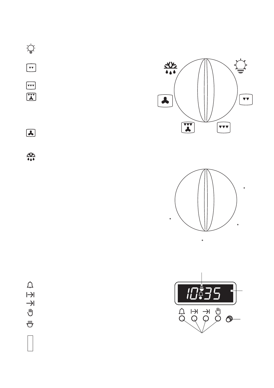 Controls, Oven function control knob, Thermostat control knob | 24 hour clock and timer, The safety thermostat | Tricity Bendix TBS 605 User Manual | Page 6 / 26