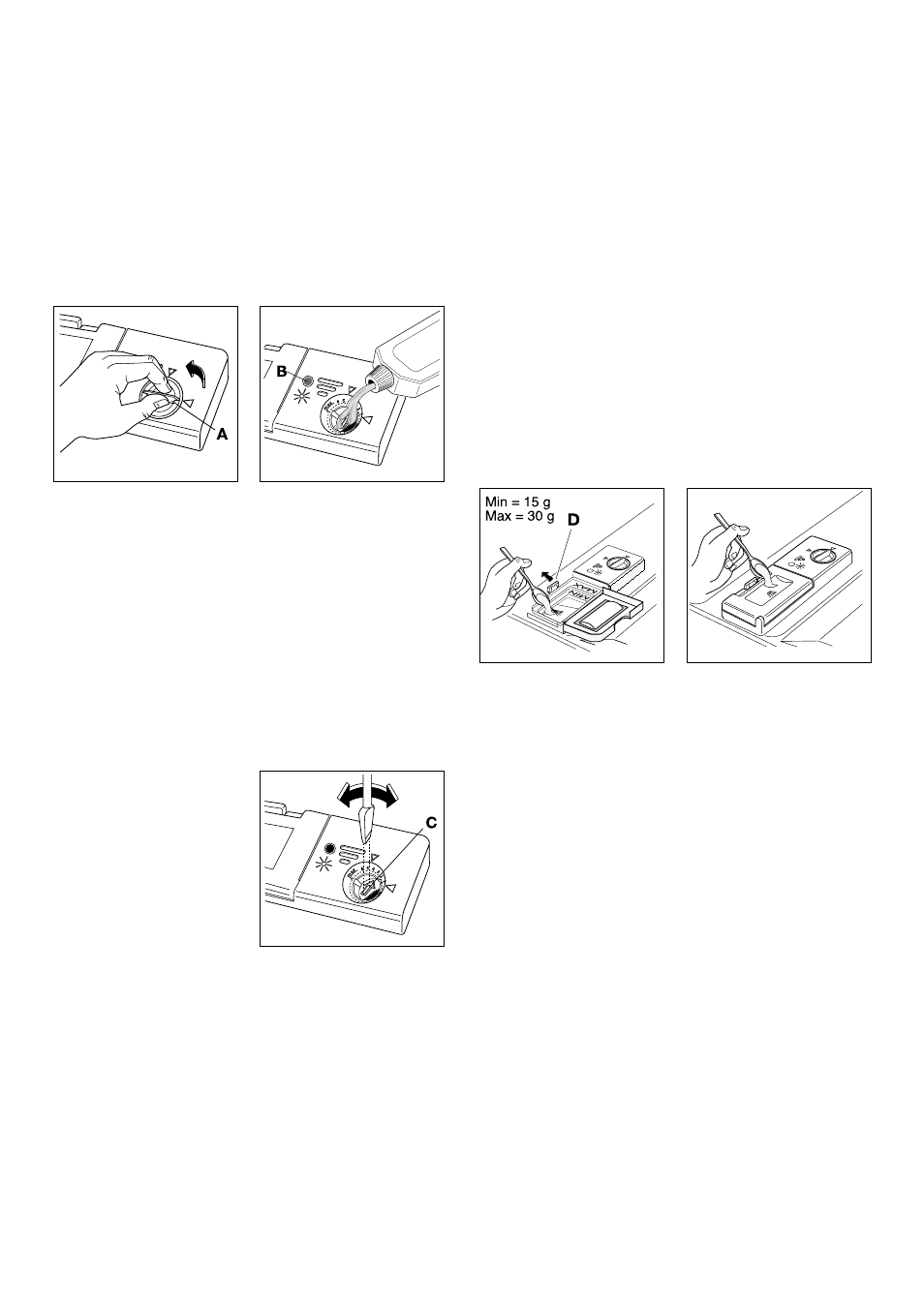 Rinse aid, Filling with rinse aid, Adjusting the dose | Use of detergent, Compact detergents with enzymes | Tricity Bendix BDW 60 User Manual | Page 6 / 20