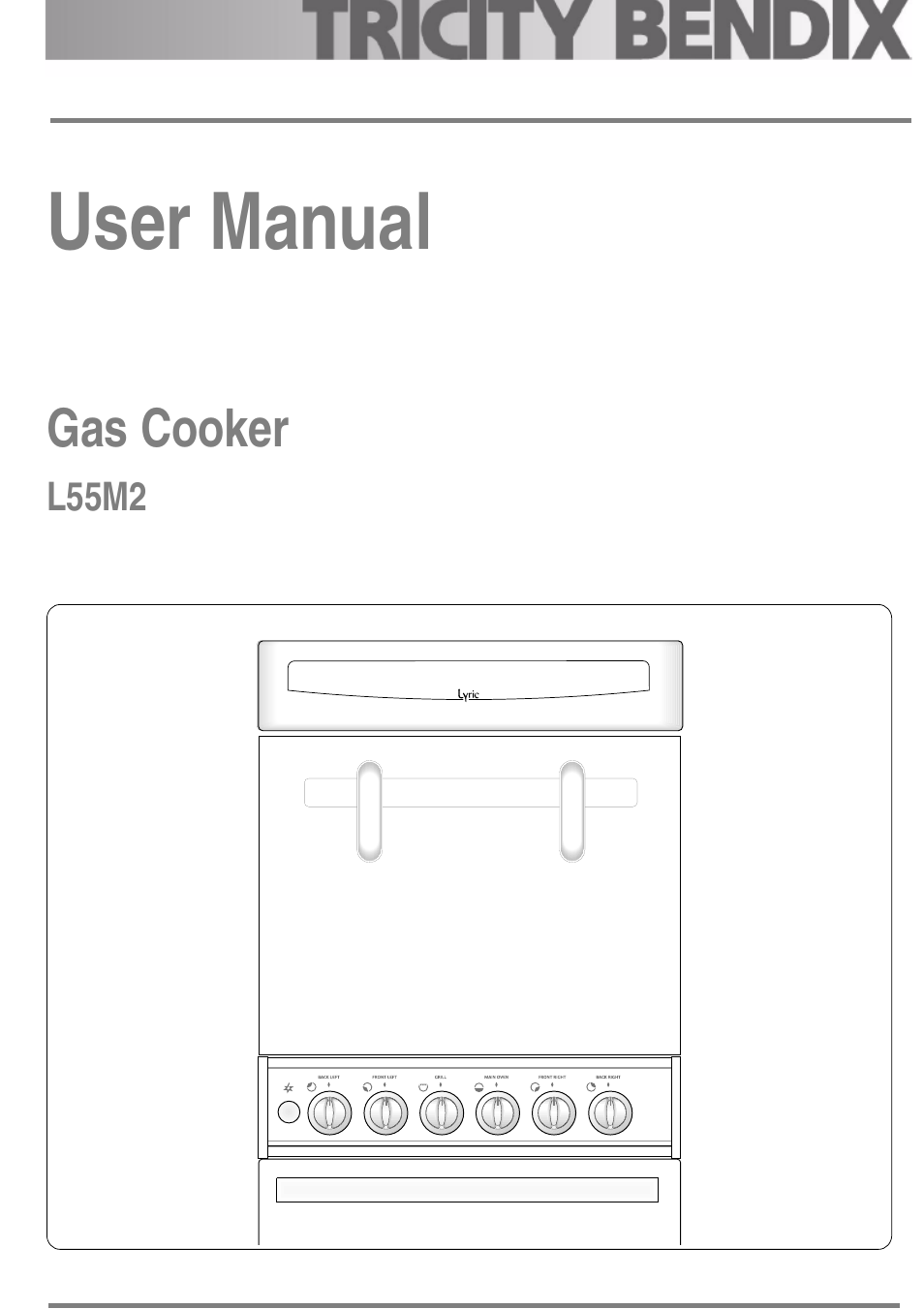 Tricity Bendix L55M2 User Manual | 36 pages