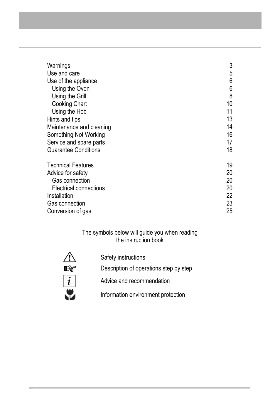Tricity Bendix SG211X User Manual | Page 2 / 32