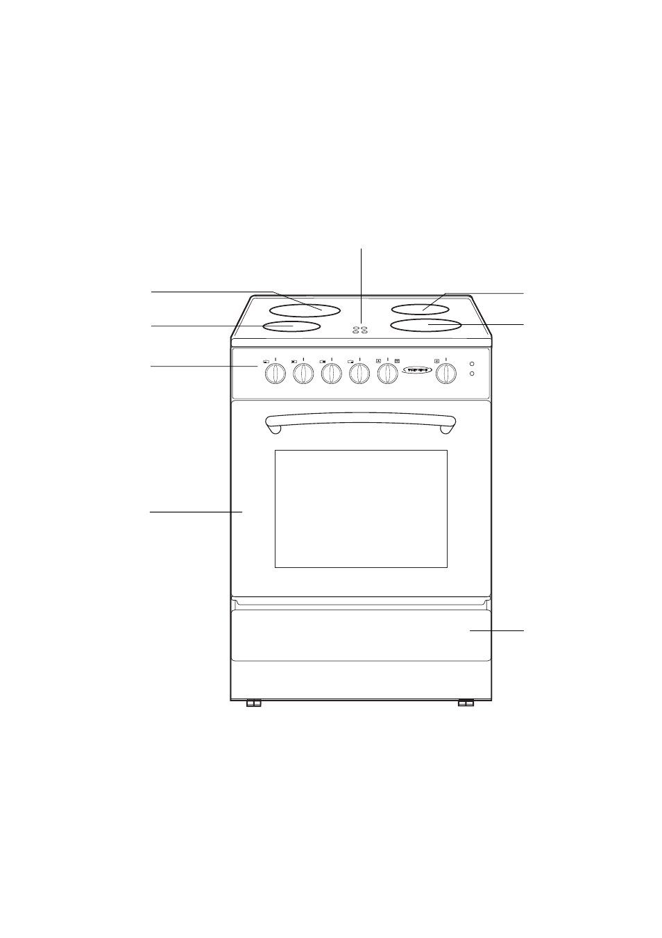 Description of the cooker | Tricity Bendix CSIE 506 X User Manual | Page 4 / 25