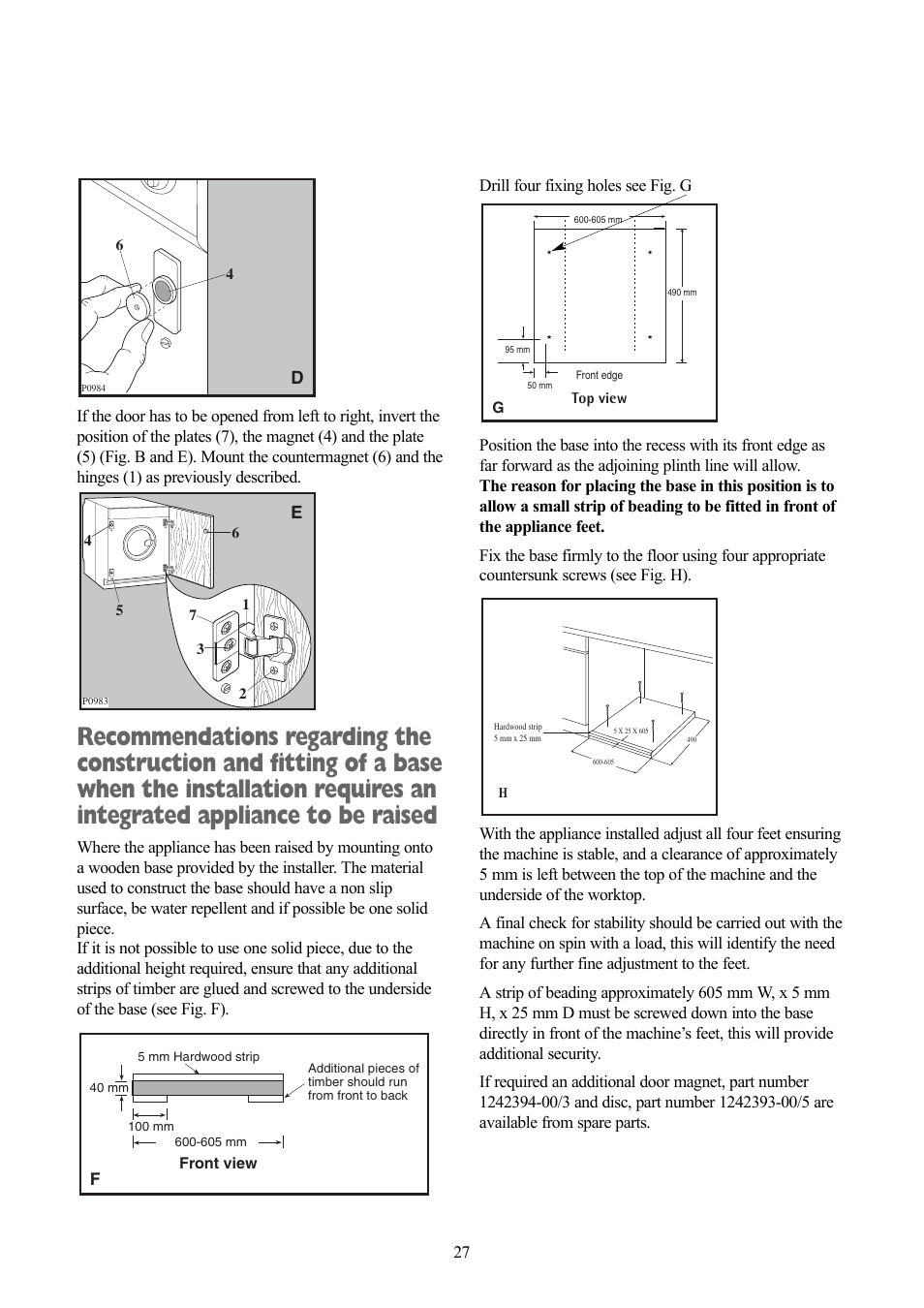 Tricity Bendix TBWM 1110 User Manual | Page 27 / 28