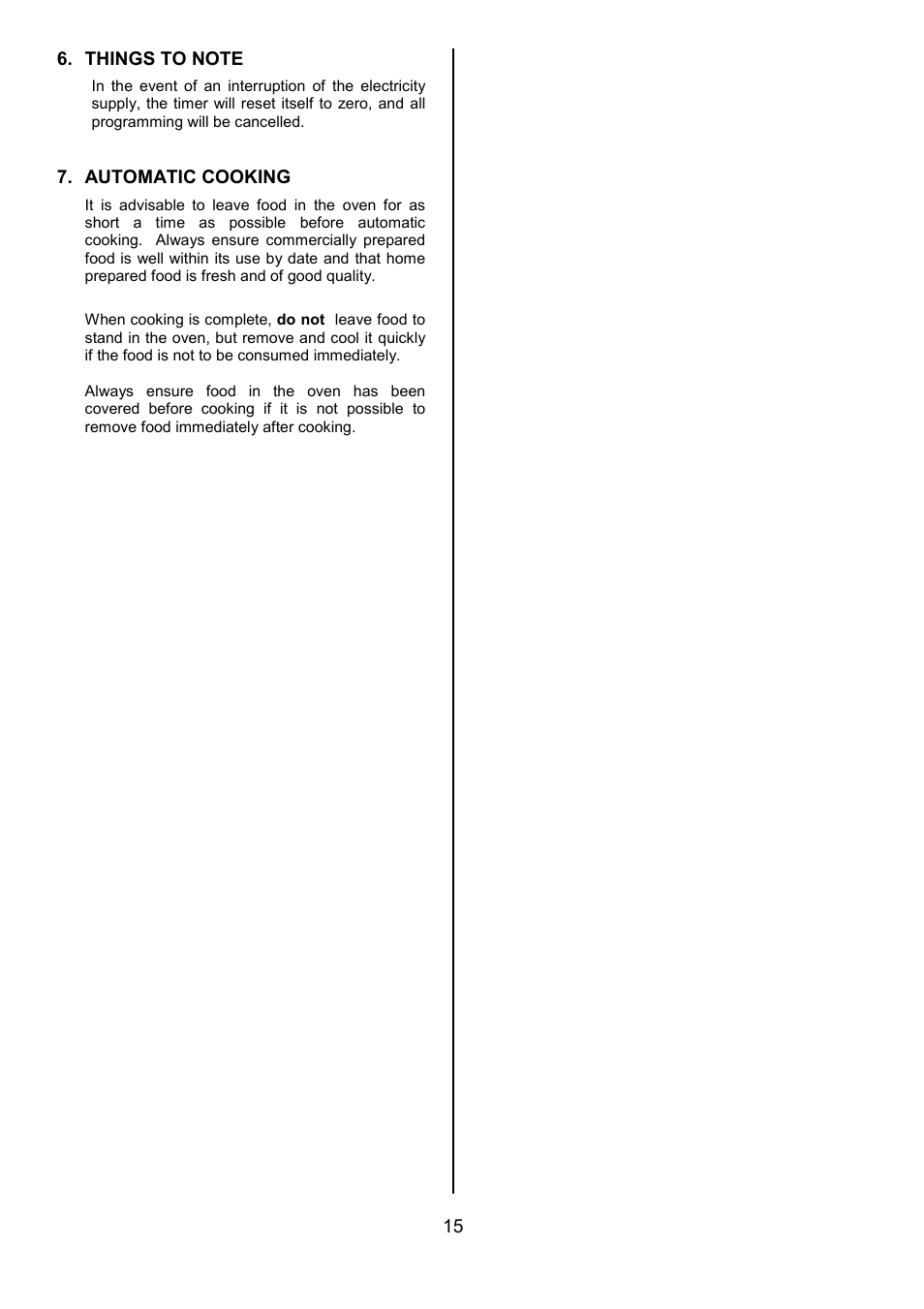 Tricity Bendix SIE555 User Manual | Page 15 / 36