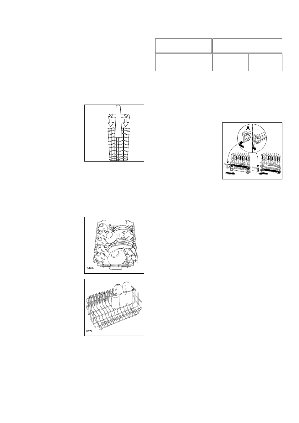 The cutlery basket, The upper basket, Adjusting the height of the upper basket | Tricity Bendix TDS 200 User Manual | Page 9 / 24