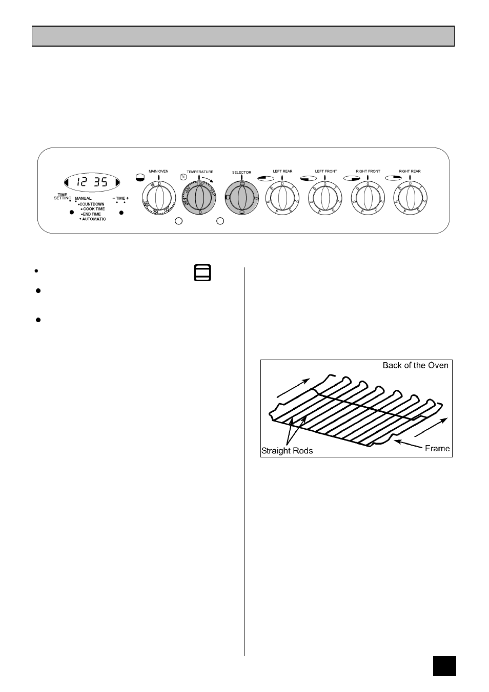 The top oven | Tricity Bendix SIE 400 User Manual | Page 17 / 32