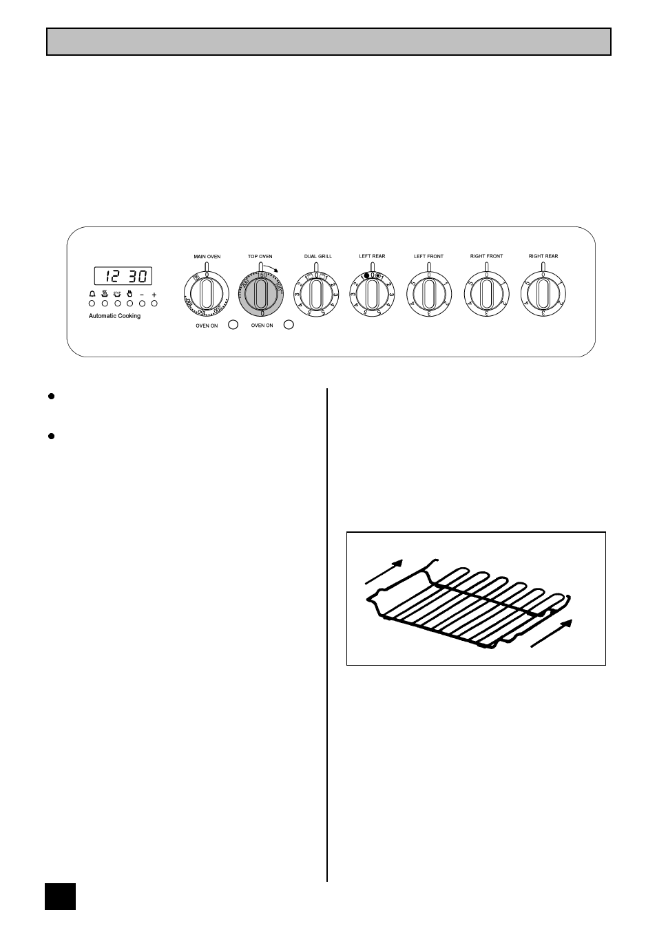 The top oven | Tricity Bendix CSI 2500 User Manual | Page 20 / 40