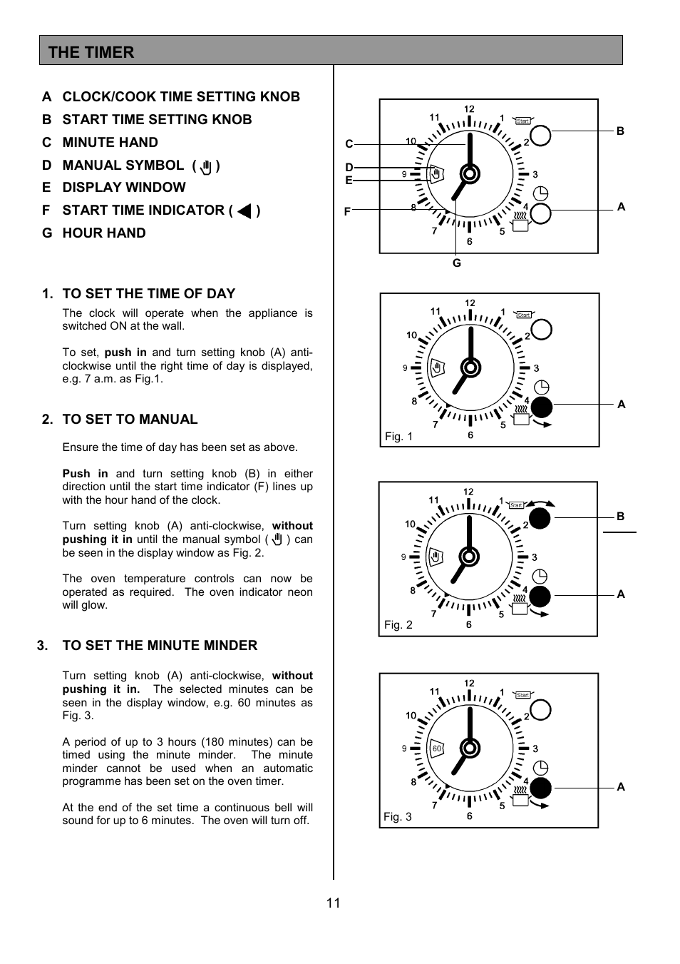 The timer | Tricity Bendix SB431 User Manual | Page 11 / 32