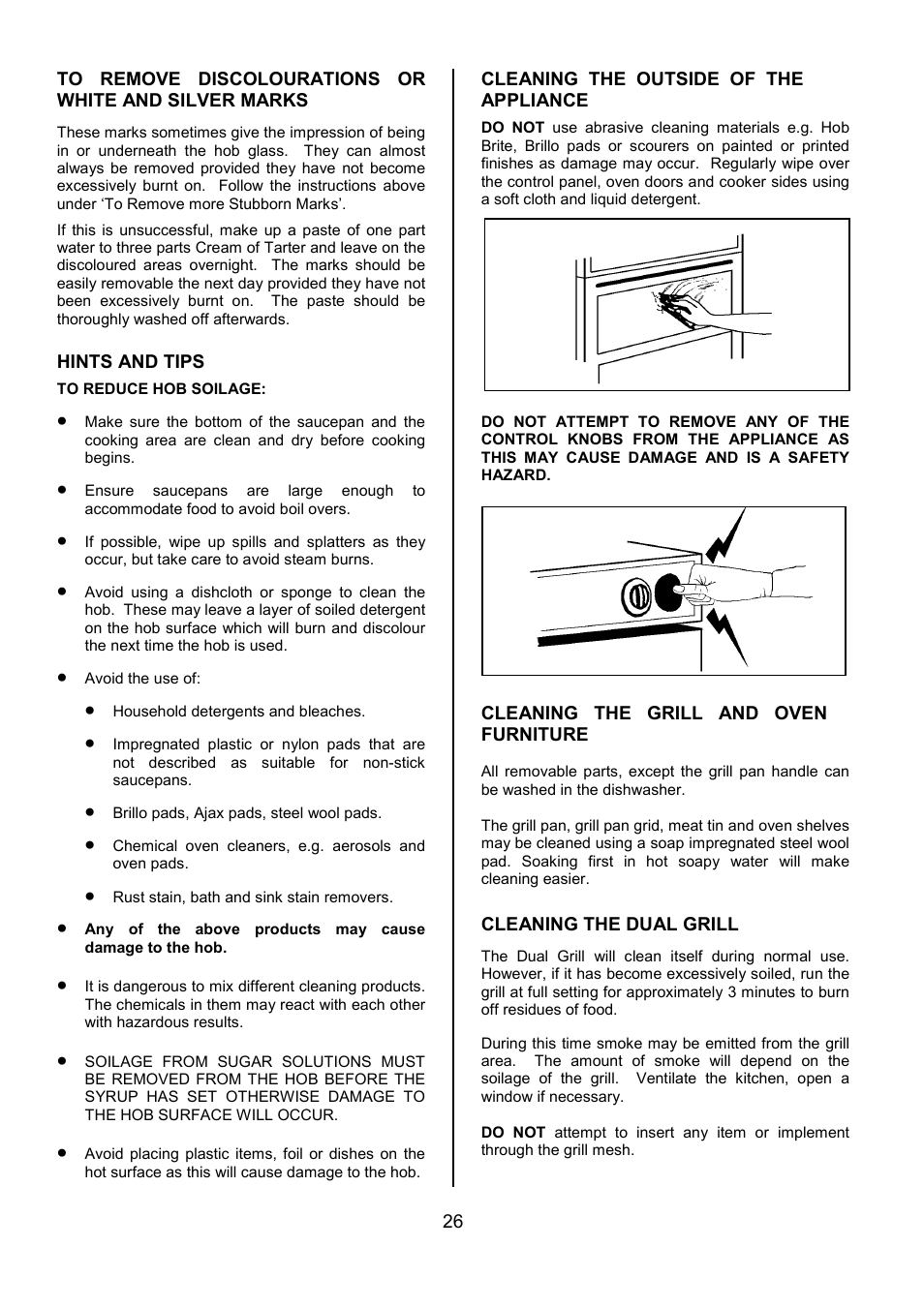Tricity Bendix SIE533 User Manual | Page 26 / 32