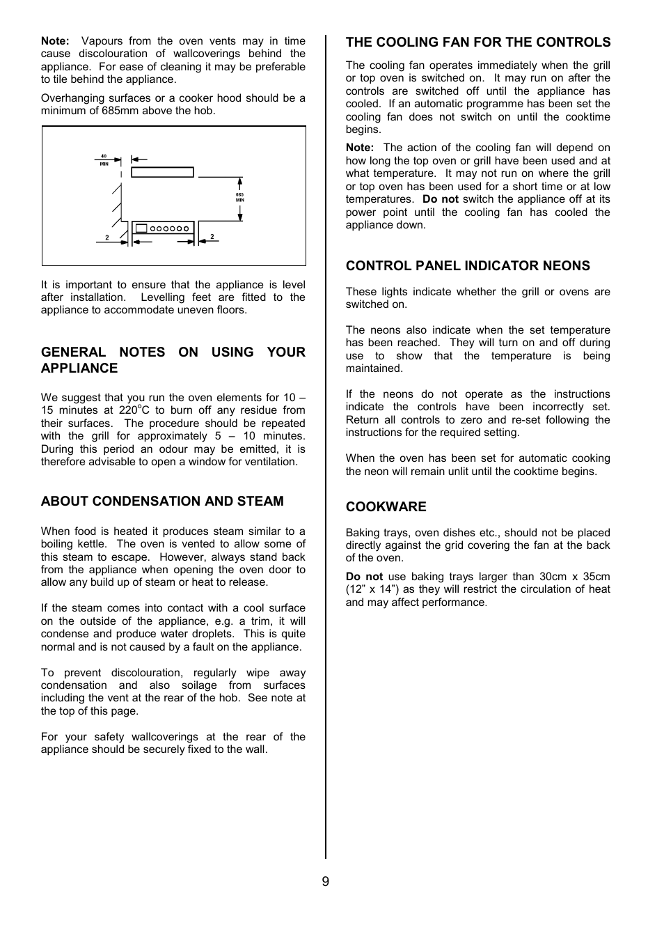 Tricity Bendix SIE533 User Manual | Page 9 / 32