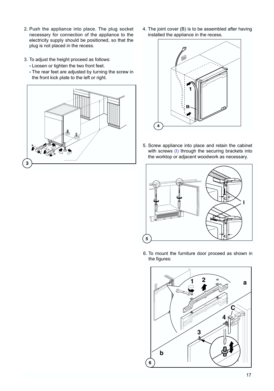 12 3 4 c | Tricity Bendix TBUR 120 User Manual | Page 17 / 20