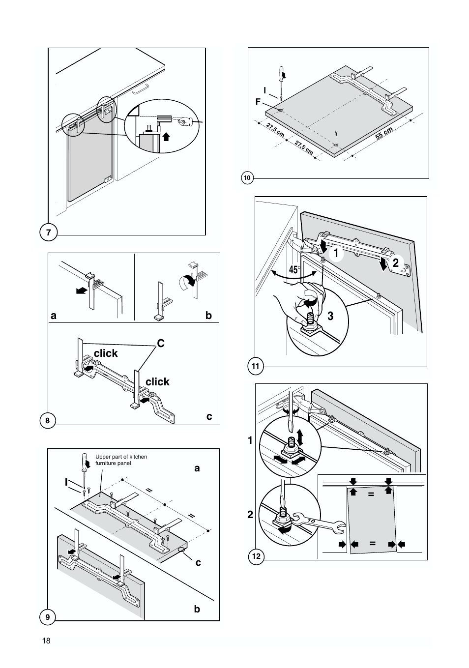 Ab c c click click | Tricity Bendix TBUR 120 User Manual | Page 18 / 20
