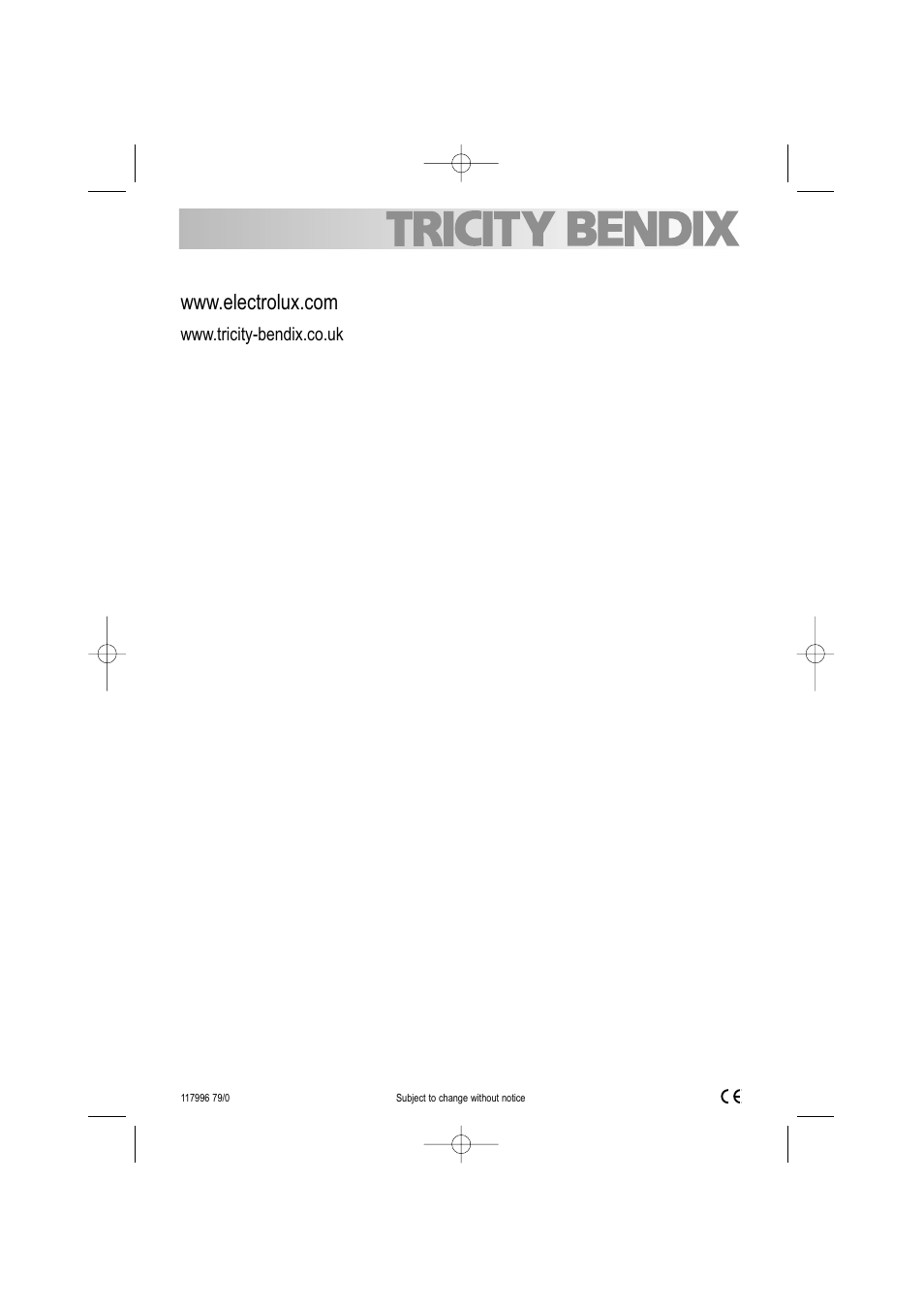 Tricity Bendix TBDW 32 User Manual | Page 32 / 32