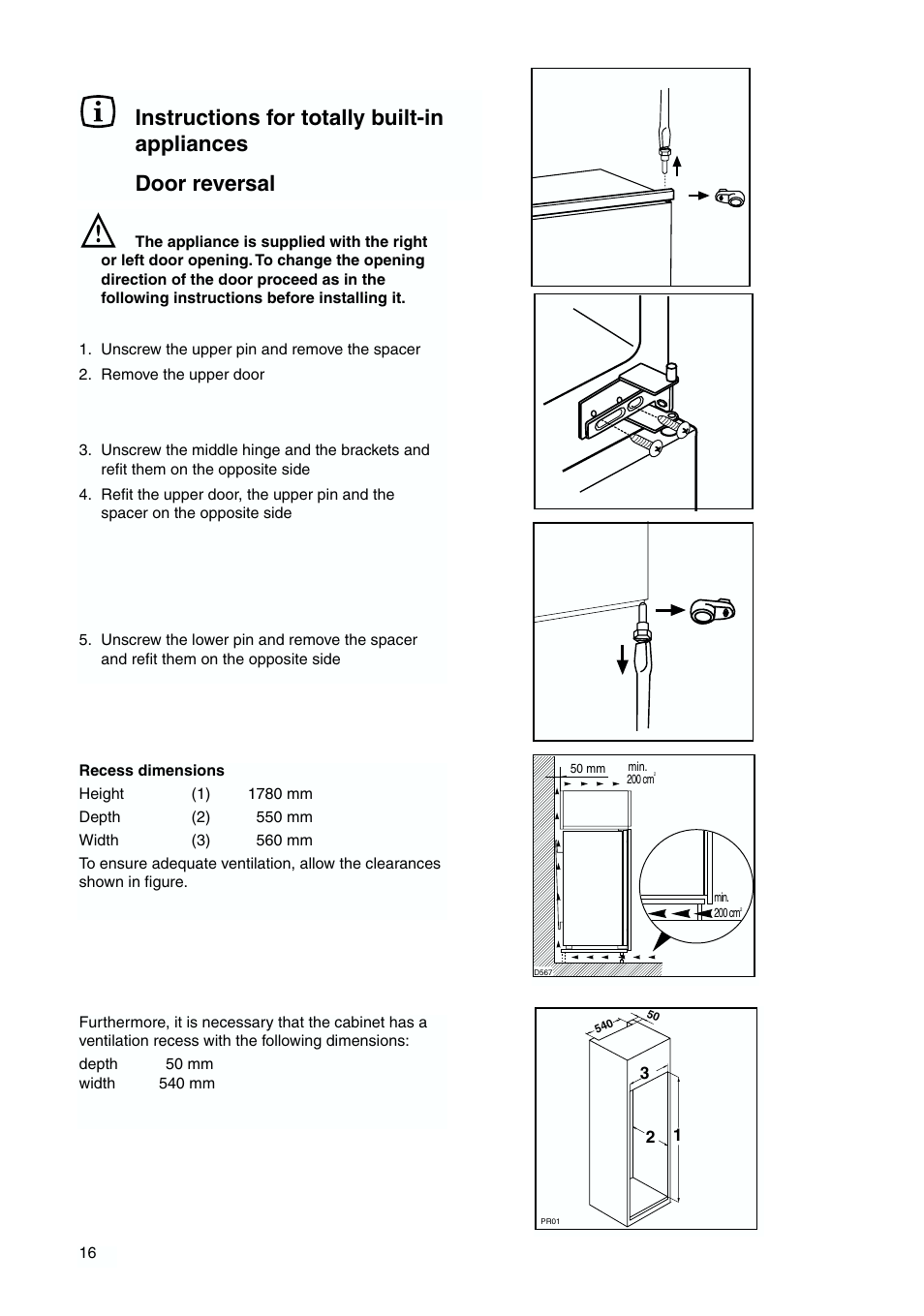 Tricity Bendix TBFF 55 User Manual | Page 16 / 20