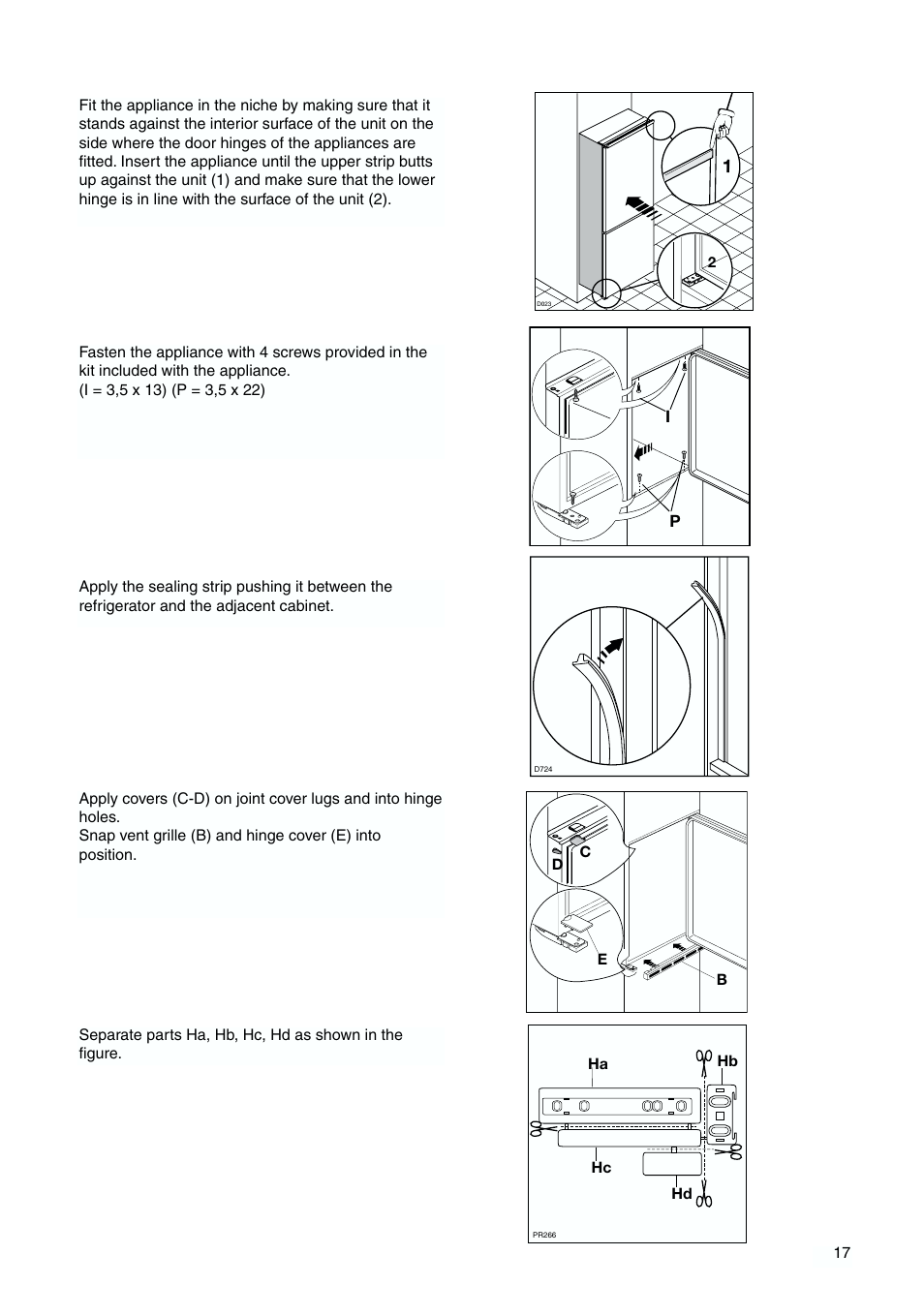 Tricity Bendix TBFF 55 User Manual | Page 17 / 20