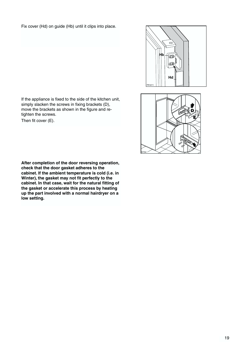 Tricity Bendix TBFF 55 User Manual | Page 19 / 20