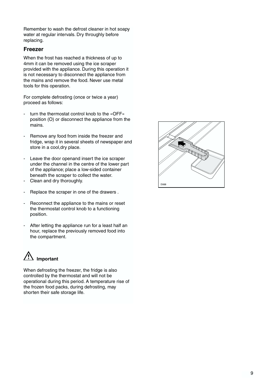 Tricity Bendix TBFF 55 User Manual | Page 9 / 20