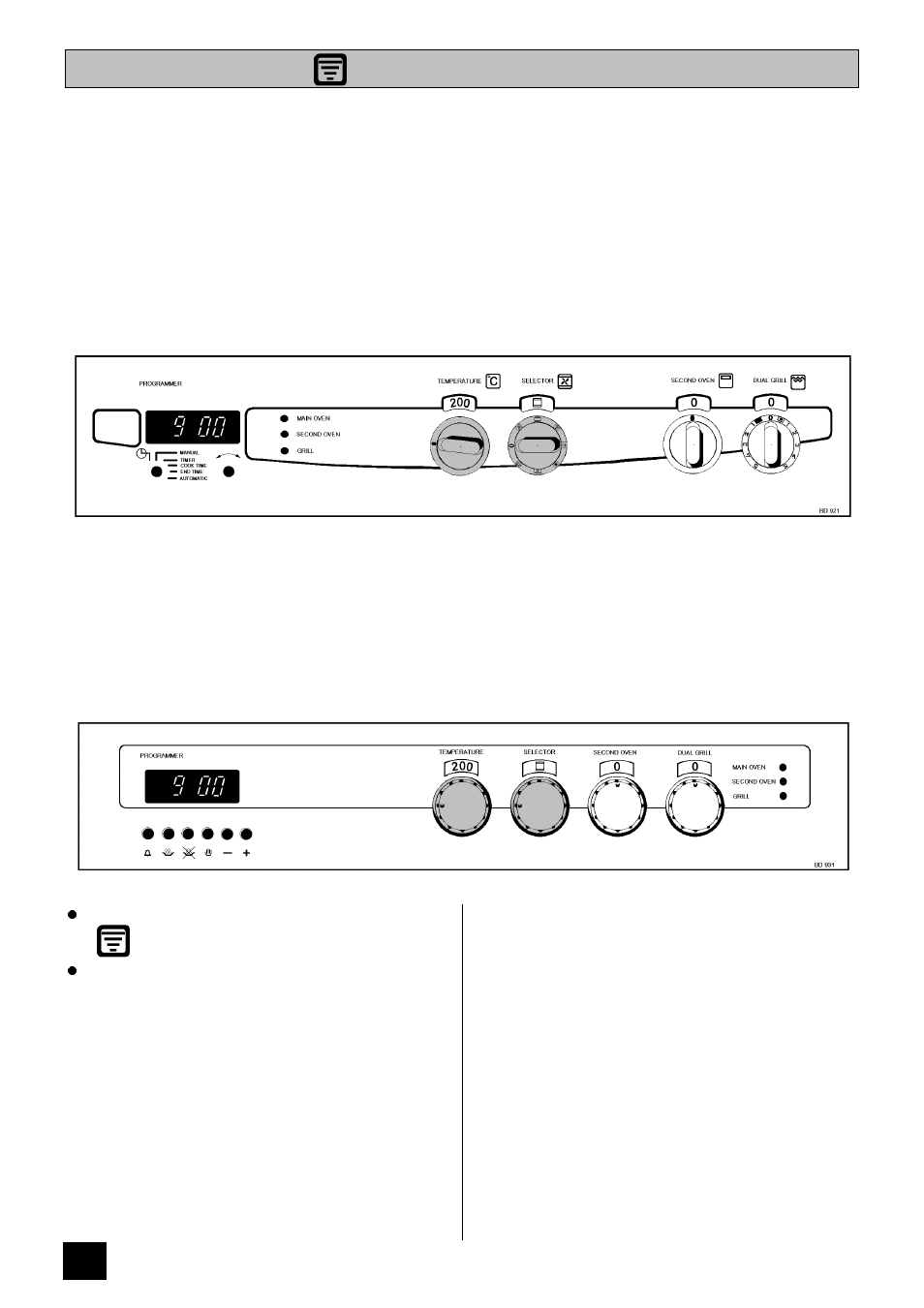 The zoned oven | Tricity Bendix BD 921 User Manual | Page 28 / 56