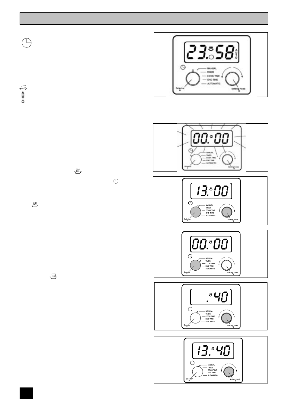 The electronic timer (bd 921) | Tricity Bendix BD 921 User Manual | Page 36 / 56